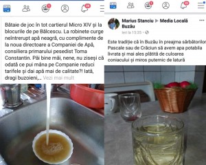 APĂ NEAGRĂ LA ROBINET, DE SĂRBĂTORI. COMPANIA DE APĂ OFERĂ EXPLICAŢII