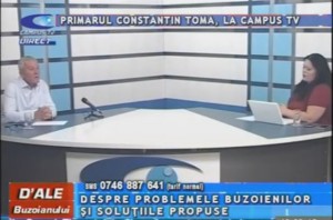 PRIMARUL CONSTANTIN TOMA, LA CAMPUS TV