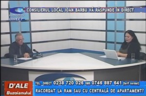 CONSILIERUL LOCAL ION BARBU, LA CAMPUS TV