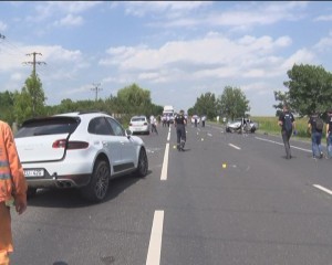 TRAFIC BLOCAT, PE DN2 E85. TREI PERSOANE AU AJUNS LA SPITAL, ÎN URMA UNUI ACCIDENT RUTIER