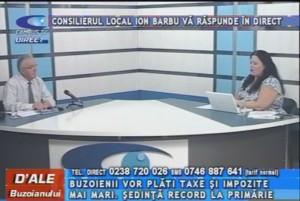 CONSILIERUL LOCAL ION BARBU, LA CAMPUS TV