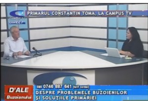 PRIMARUL CONSTANTIN TOMA, LA CAMPUS TV
