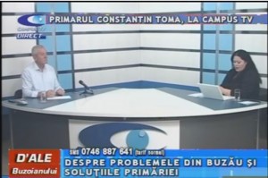 PRIMARUL CONSTANTIN TOMA, LA CAMPUS TV