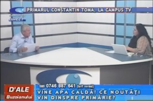PRIMARUL CONSTANTIN TOMA, LA CAMPUS TV
