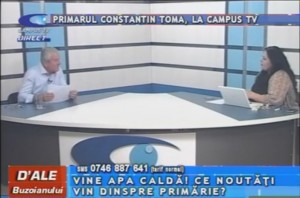 PRIMARUL CONSTANTIN TOMA, LA CAMPUS TV