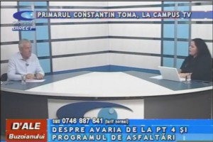 PRIMARUL CONSTANTIN TOMA, LA CAMPUS TV