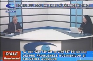 CONSILIERUL LOCAL ION BARBU, LA CAMPUS TV