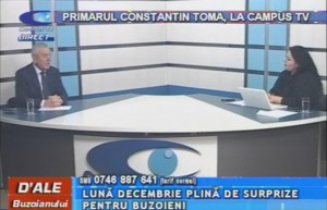 PRIMARUL CONSTANTIN TOMA, LA CAMPUS TV