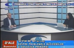 PRIMARUL CONSTANTIN TOMA, LA CAMPUS TV