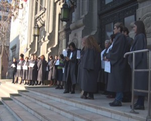 PROTESTUL GREFIERILOR. ACTIVITATEA INSTANŢELOR, SUSPENDATĂ