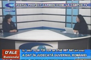 FOSTUL PREFECT CARMEN ICHIM , LA CAMPUS TV