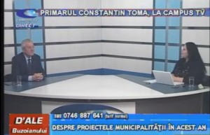 PRIMARUL CONSTANTIN TOMA, LA CAMPUS TV