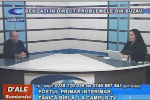 FOSTUL PRIMAR INTERIMAR FĂNICĂ BÂRLĂ, LA CAMPUS TV
