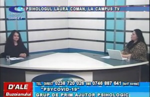 PSIHOLOGUL LAURA COMAN, LA CAMPUS TV