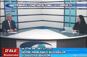 PRIMARUL CONSTANTIN TOMA, LA CAMPUS TV