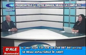 PREȘEDINTELE CJ, PETRE EMANOIL NEAGU, LA CAMPUS TV