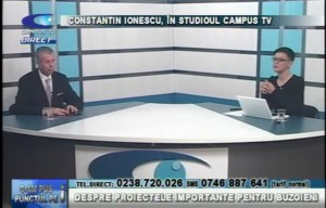 CONSTANTIN IONESCU, ÎN STUDIOUL CAMPUS TV