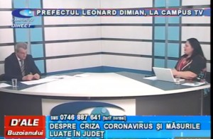 PREFECTUL LEONARD DIMIAN, LA CAMPUS TV