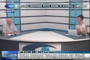 SCRIITORUL GHEORGHE PETCU REVINE ÎN STUDIOUL CAMPUS TV