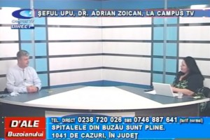 ȘEFUL UPU, DR. ADRIAN ZOICAN, LA CAMPUS TV