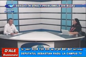 DEPUTATUL SEBASTIAN RADU, LA CAMPUS TV