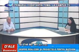 PRIMARUL CONSTANTIN TOMA, LA CAMPUS TV