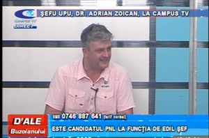 ȘEFUL UPU, DR. ADRIAN ZOICAN, LA CAMPUS TV
