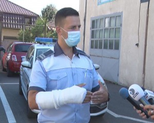„NU ÎNȚELEG DE CE A VRUT SĂ MĂ OMOARE”. PRIMA IEȘIRE PUBLICĂ A POLIȚISTULUI IMPLICAT ÎN ACCIDENT
