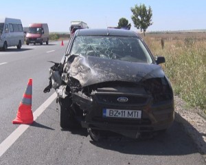 ACCIDENT RUTIER, LA OREAVU. TRAFICUL S-A DERULAT ALTERNATIV, ZECI DE MINUTE
