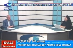 PRIMARUL CONSTANTIN TOMA, LA CAMPUS TV