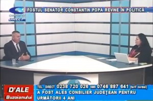 FOSTUL SENATOR CONSTANTIN POPA REVINE ÎN POLITICĂ