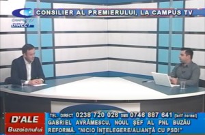 CONSILIER AL PREMIERULUI, LA CAMPUS TV