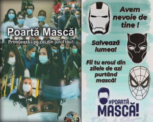 MESAJ IMPORTANT AL LICEENILOR DE LA ARTE: “POARTĂ MASCĂ! PROTEJEAZĂ-TE PE TINE ȘI PE CEI DIN JUR”