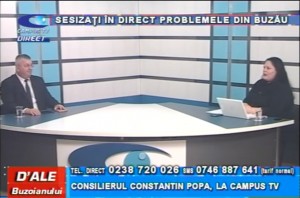 PROBLEMELE DIN BUZĂU, SESIZATE LA CAMPUS TV