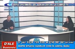 ȘEFUL UPU-SMURD, DR. ADRIAN ZOICAN, LA CAMPUS TV