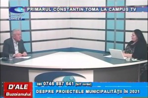 PRIMARUL CONSTANTIN TOMA, LA CAMPUS TV
