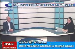 PRIMARUL CONSTANTIN TOMA, LA CAMPUS TV