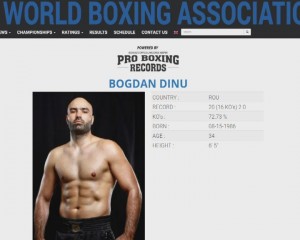 UN BUZOIAN, APROAPE DE VÂRFUL IERARHIEI MONDIALE. BOGDAN DINU URCĂ PE LOCUL 3, ÎN CLASAMENTUL WBA