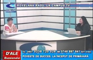 ROXELANA RADU, LA CAMPUS TV