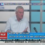SURPRIZĂ! SECȚIA DE BOX A GLORIEI, REACTIVATĂ. PRIMARUL CONSTANTIN TOMA A FĂCUT ANUNȚUL, LA CAMPUS TV