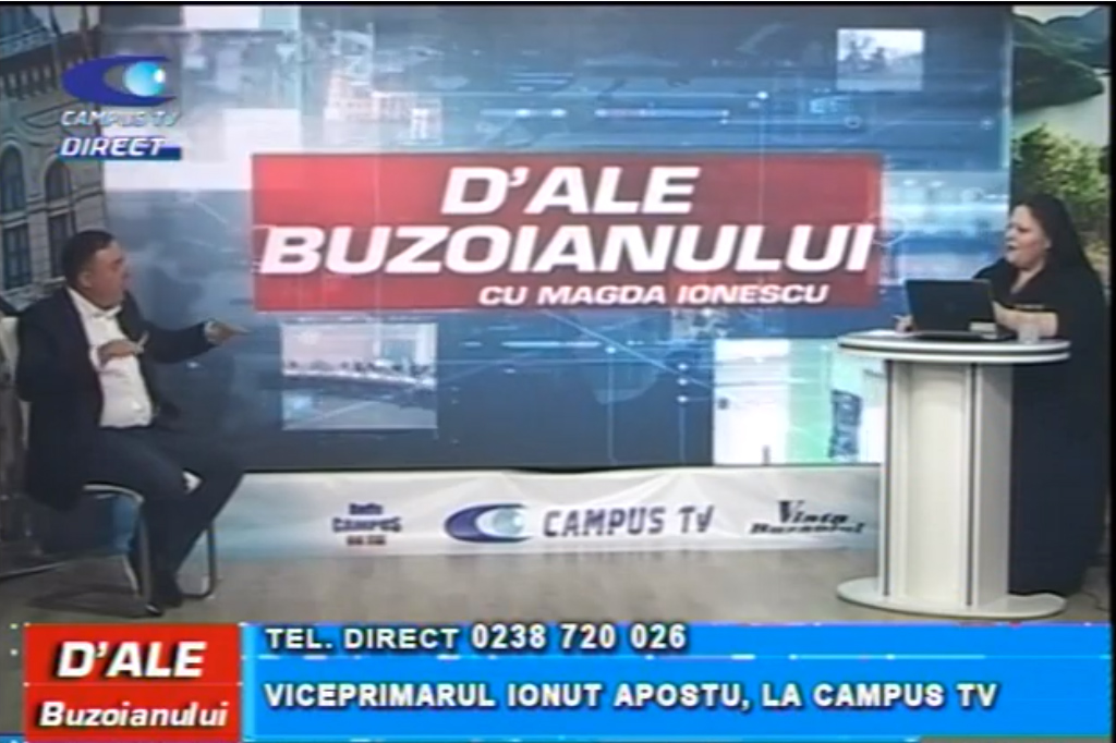 Viceprimarul Ionuț Apostu, la CAMPUS TV