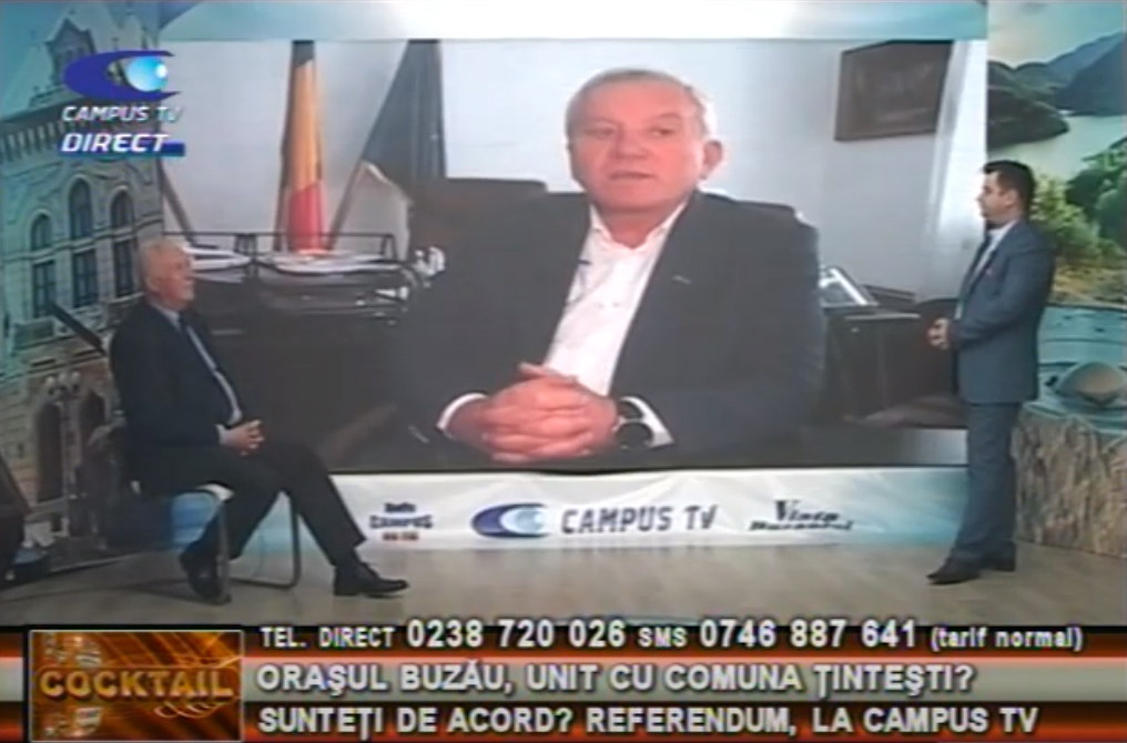 Orașul Buzău, unit cu comuna Țintești? Sunteți de acord? Referendum, la CAMPUS TV