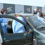 Punctul de vaccinare drive-thru, un succes. S-au imunizat 540 de persoane
