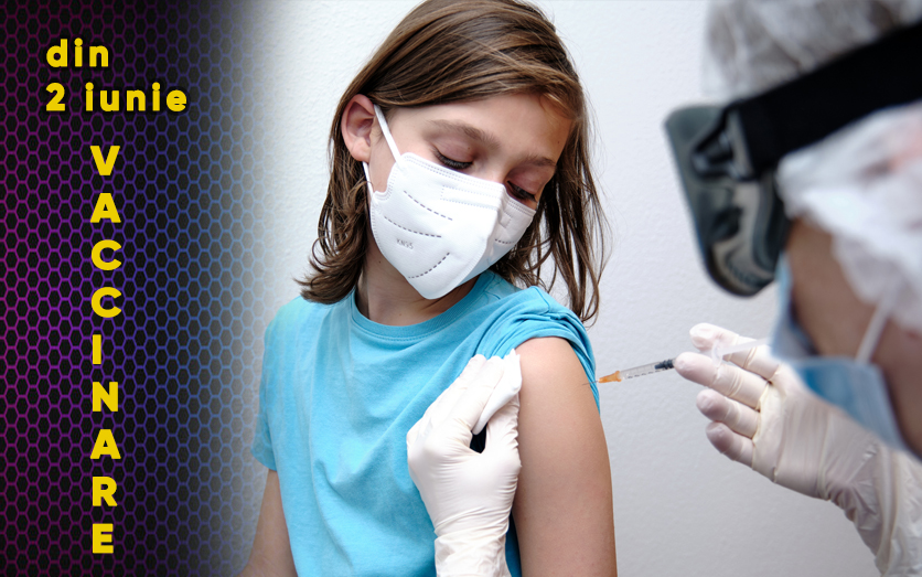 Începe vaccinarea copiilor împotriva COVID. Vizată, categoria de vârstă 12-15 ani.