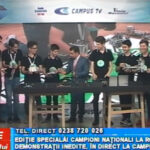 Campioni naționali la robotică. Demonstrații inedite, în direct la CAMPUS TV