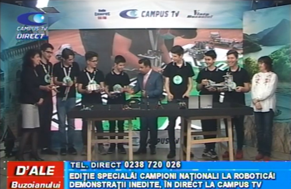 Campioni naționali la robotică. Demonstrații inedite, în direct la CAMPUS TV