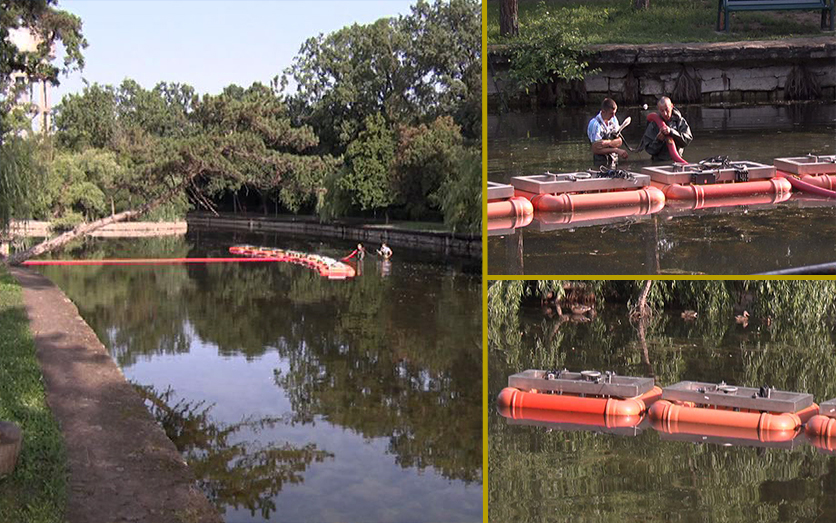 Şantier pe Heleșteu. Cele două arteziene sunt în construcție