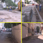 Se lucrează pe Strada Stejarului. Reparaţii la trotuare și la borduri