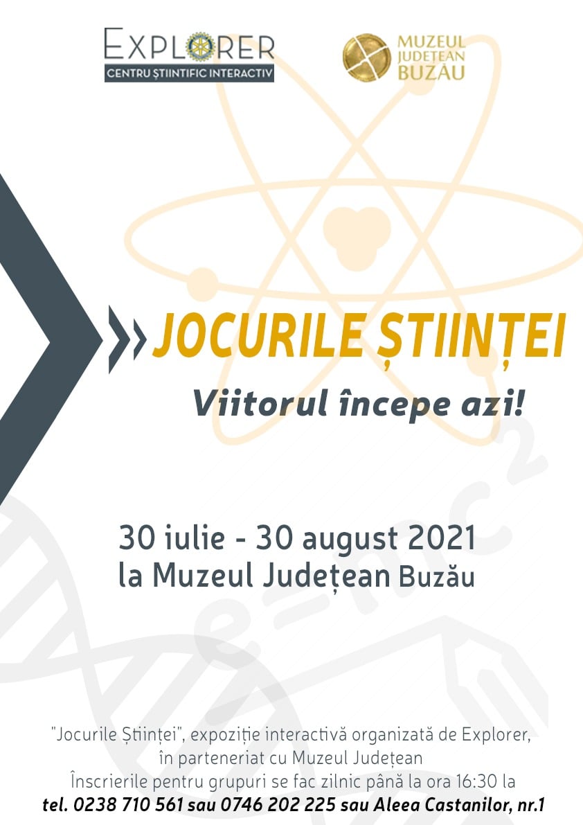 Viitorul începe azi. Expoziția interactivă „Jocurile Ştiinţei” revine la Buzău