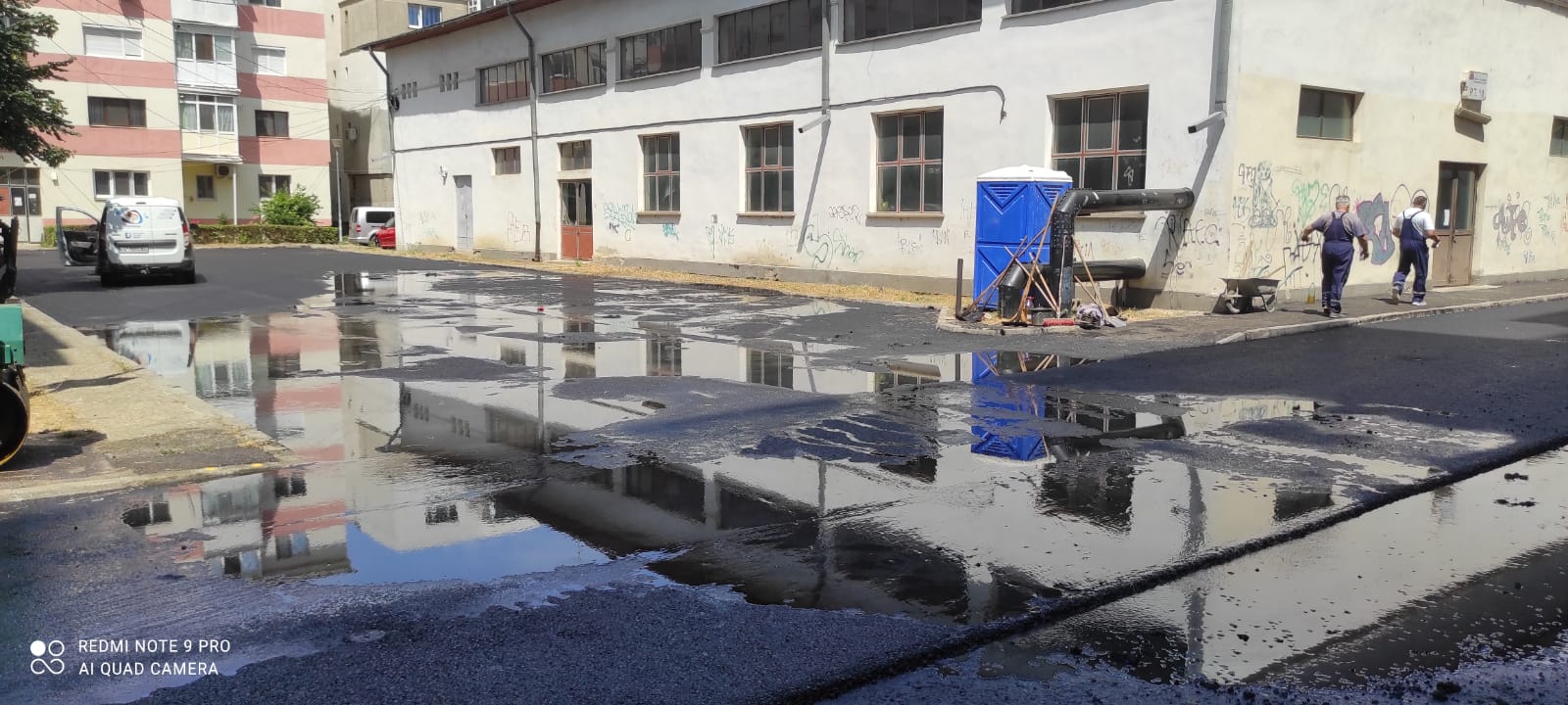 Ghinion de neșansă. Avarie CAB sub asfaltul Urbis proaspăt turnat
